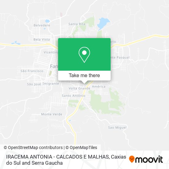 IRACEMA ANTONIA - CALCADOS E MALHAS map