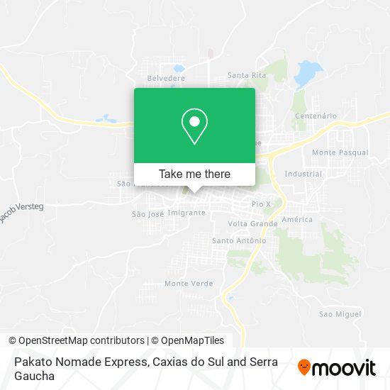 Pakato Nomade Express map