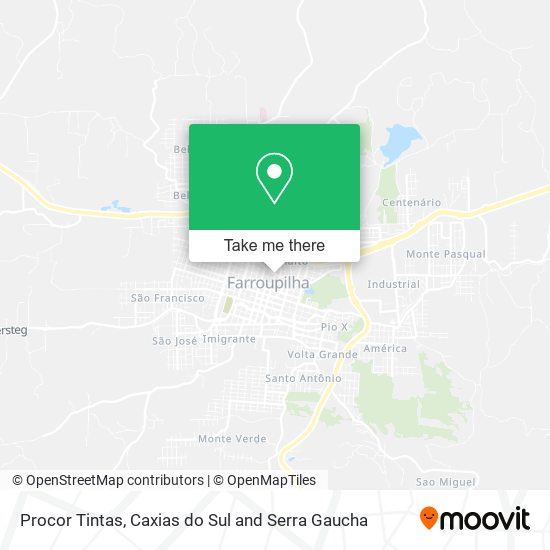 Procor Tintas map