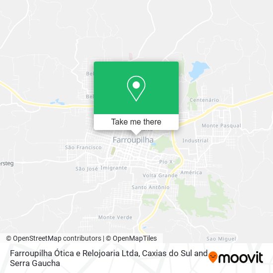 Farroupilha Ótica e Relojoaria Ltda map