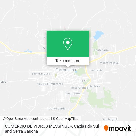 COMERCIO DE VIDROS MESSINGER map