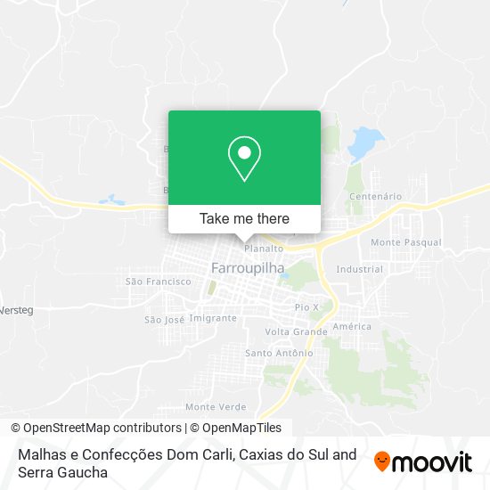 Malhas e Confecções Dom Carli map