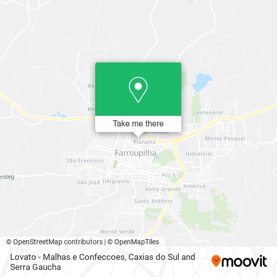 Lovato - Malhas e Confeccoes map