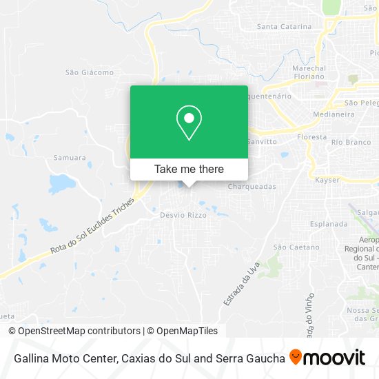 Gallina Moto Center map
