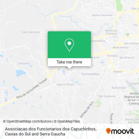 Associacao dos Funcionarios dos Capuchinhos map
