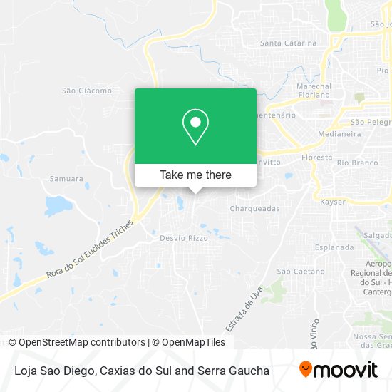 Mapa Loja Sao Diego