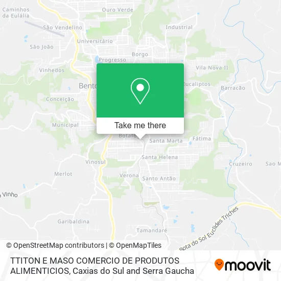 TTITON E MASO COMERCIO DE PRODUTOS ALIMENTICIOS map