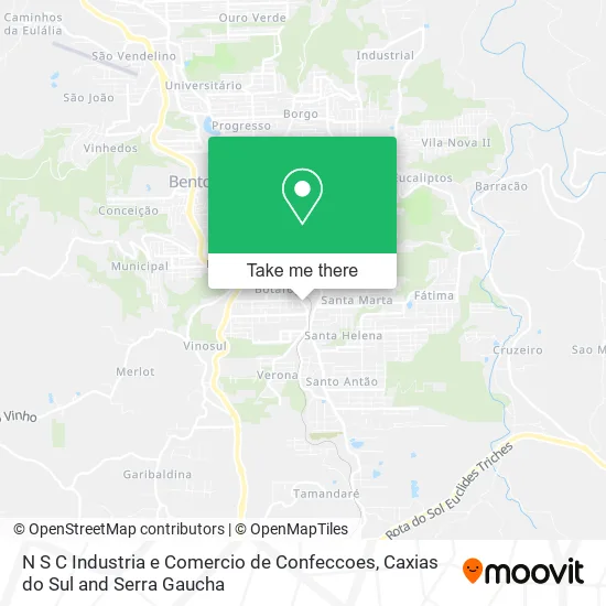 N S C Industria e Comercio de Confeccoes map