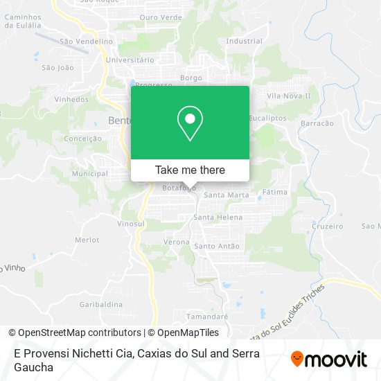 E Provensi Nichetti Cia map