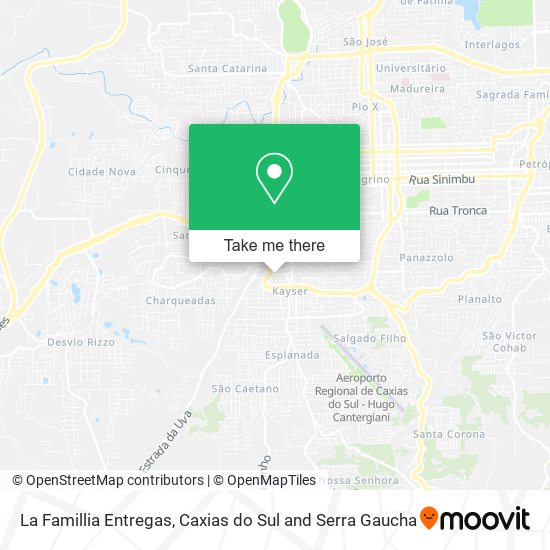 La Famillia Entregas map