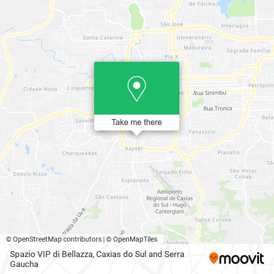 Spazio VIP di Bellazza map