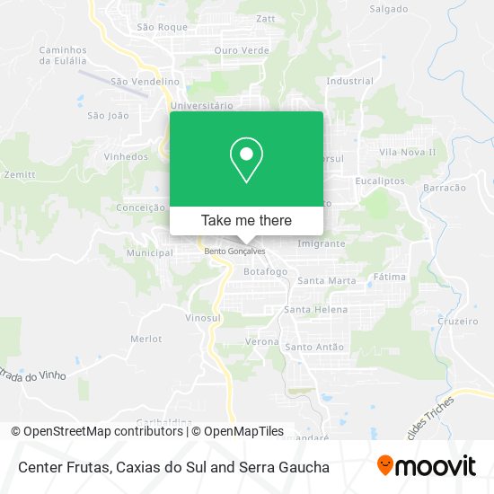 Center Frutas map