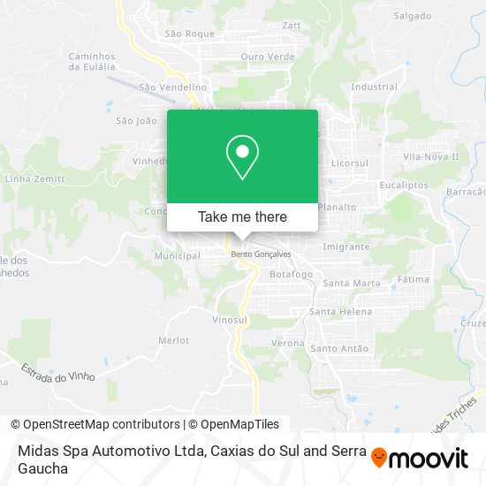 Midas Spa Automotivo Ltda map