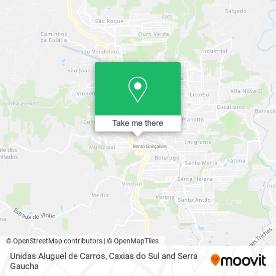 Unidas Aluguel de Carros map