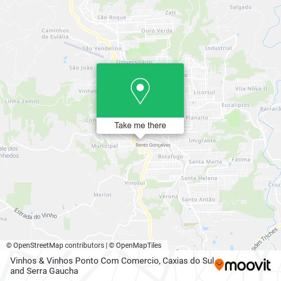 Mapa Vinhos & Vinhos Ponto Com Comercio