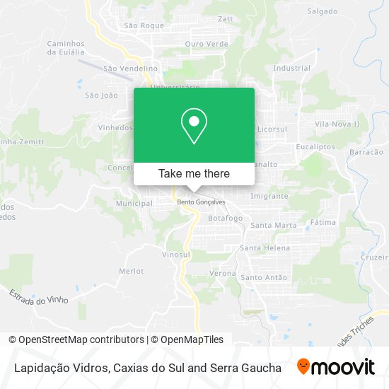 Lapidação Vidros map