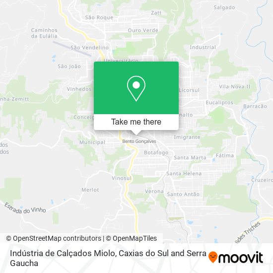 Indústria de Calçados Miolo map