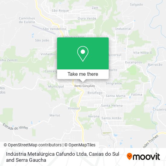 Indústria Metalúrgica Cafundo Ltda map