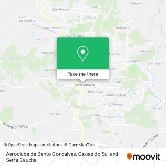 Aeroclube de Bento Gonçalves map