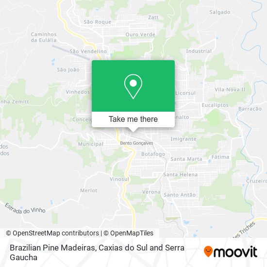 Mapa Brazilian Pine Madeiras