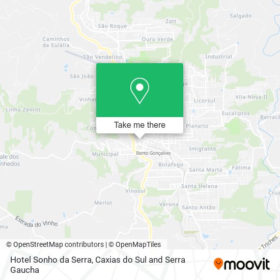 Hotel Sonho da Serra map