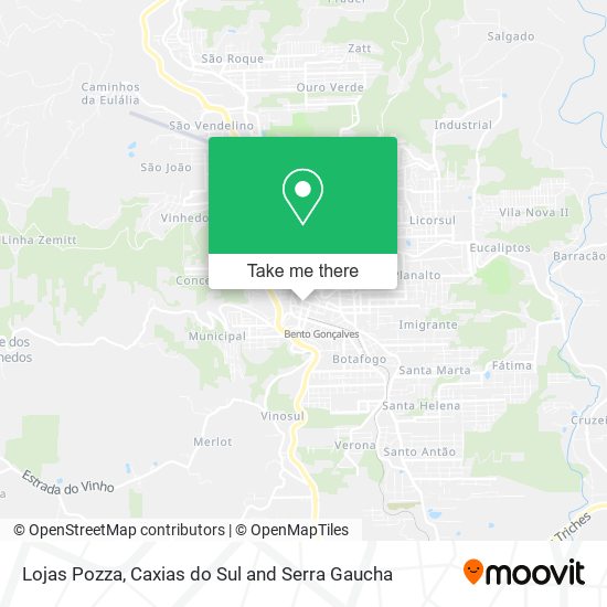 Mapa Lojas Pozza