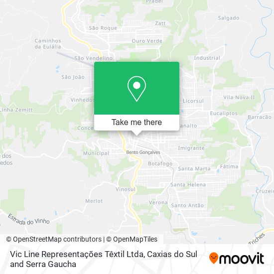 Vic Line Representações Têxtil Ltda map