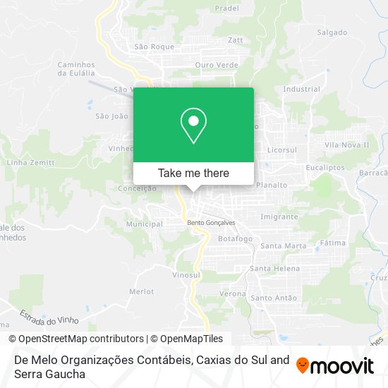 De Melo Organizações Contábeis map