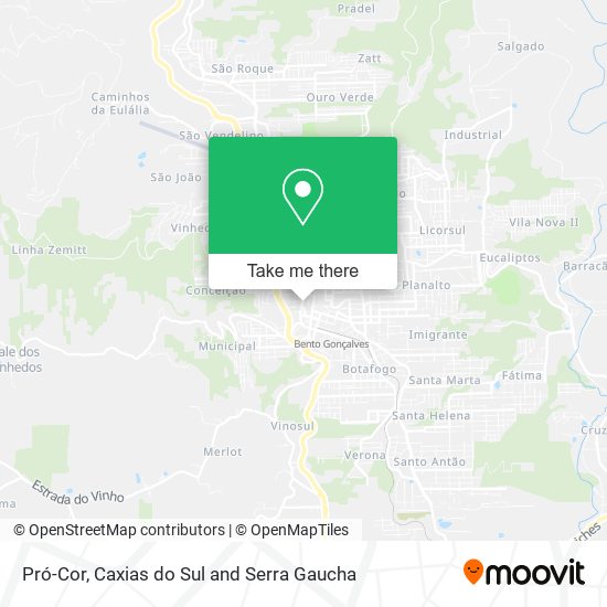 Pró-Cor map