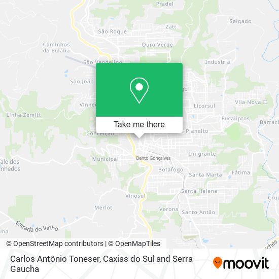Carlos Antônio Toneser map