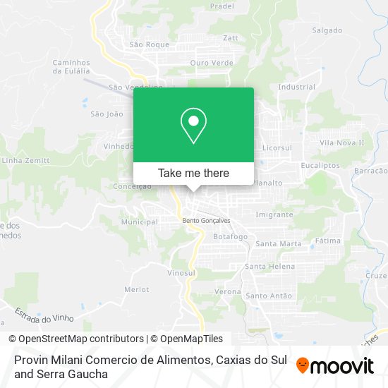 Provin Milani Comercio de Alimentos map