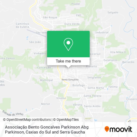 Mapa Associação Bento Goncalves Parkinson Abg Parkinson