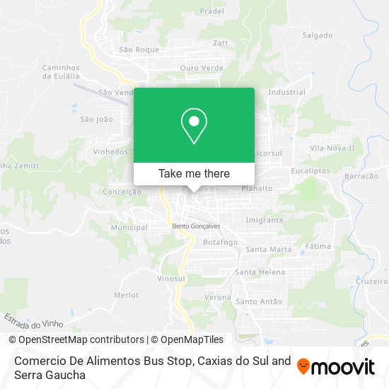 Comercio De Alimentos Bus Stop map