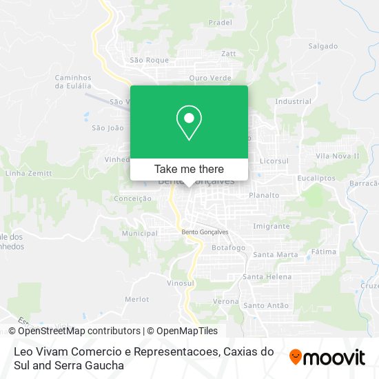 Leo Vivam Comercio e Representacoes map