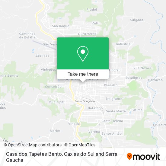 Casa dos Tapetes Bento map