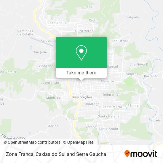 Zona Franca map