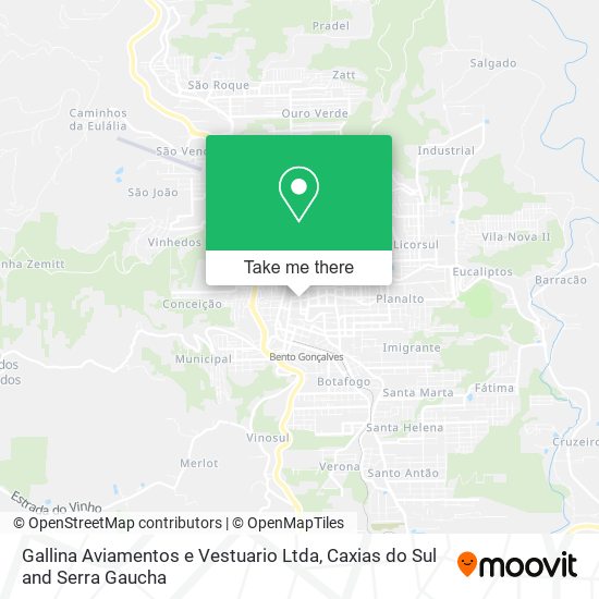 Gallina Aviamentos e Vestuario Ltda map
