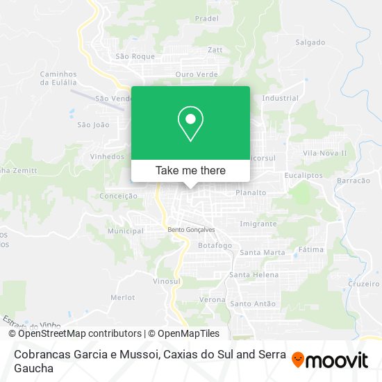 Cobrancas Garcia e Mussoi map