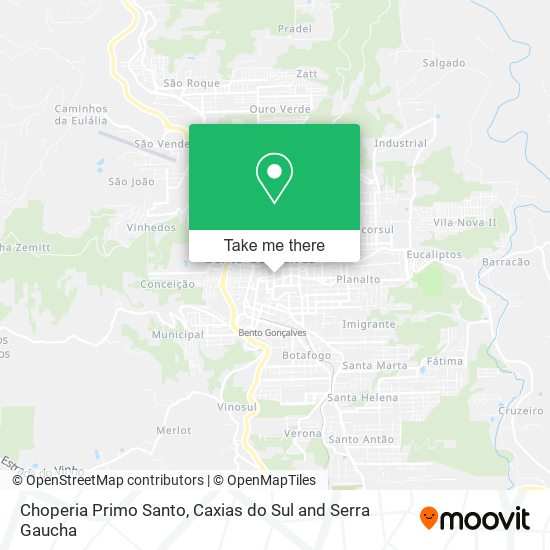 Choperia Primo Santo map