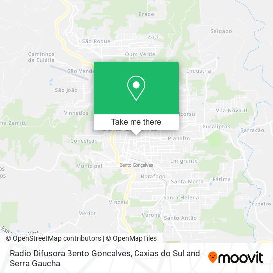 Radio Difusora Bento Goncalves map