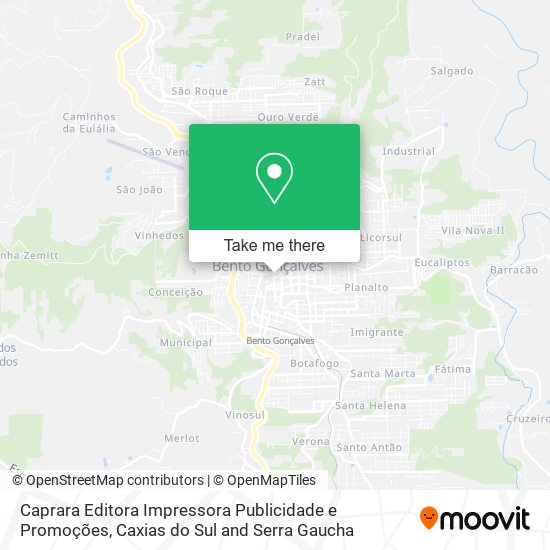 Mapa Caprara Editora Impressora Publicidade e Promoções