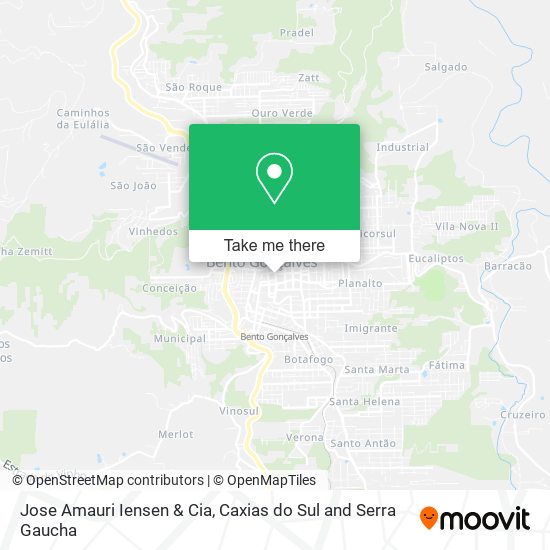 Jose Amauri Iensen & Cia map
