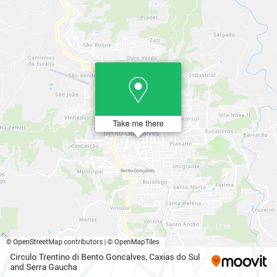 Circulo Trentino di Bento Goncalves map