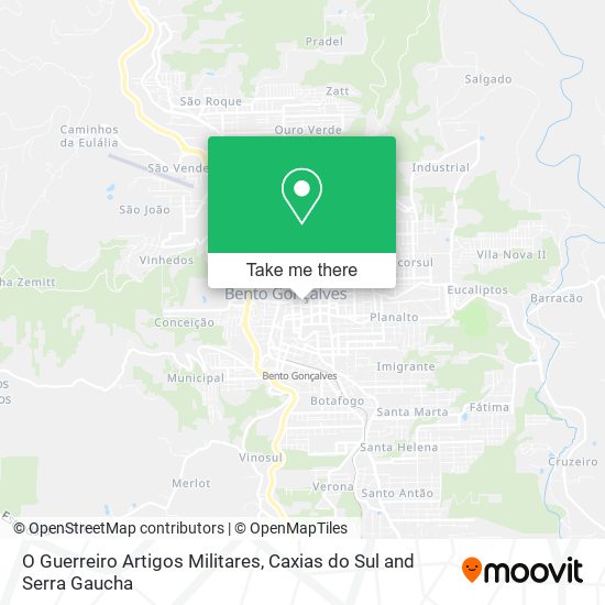 O Guerreiro Artigos Militares map