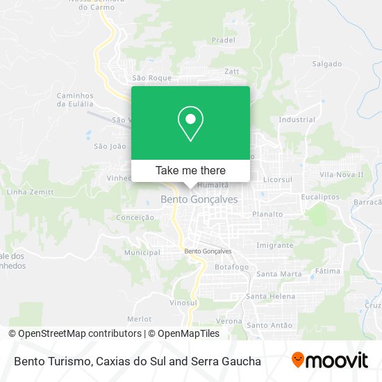 Bento Turismo map