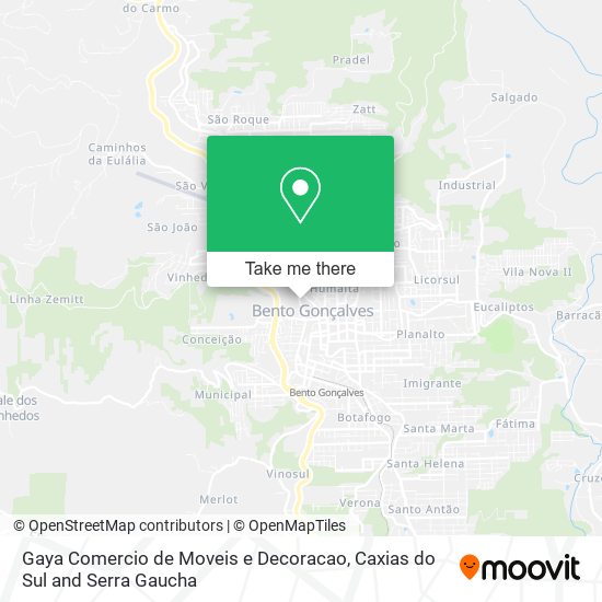 Gaya Comercio de Moveis e Decoracao map