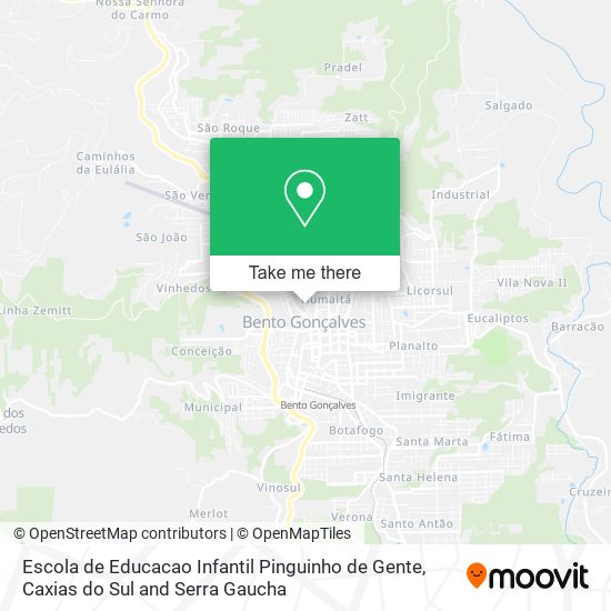 Escola de Educacao Infantil Pinguinho de Gente map