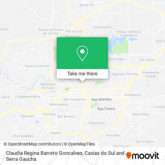 Claudia Regina Barreto Goncalves map