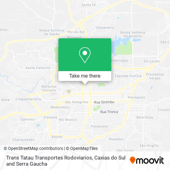 Trans Tatau Transportes Rodoviarios map