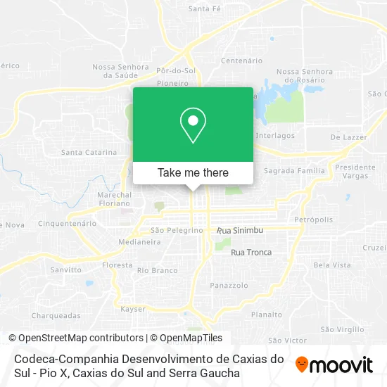 Mapa Codeca-Companhia Desenvolvimento de Caxias do Sul - Pio X